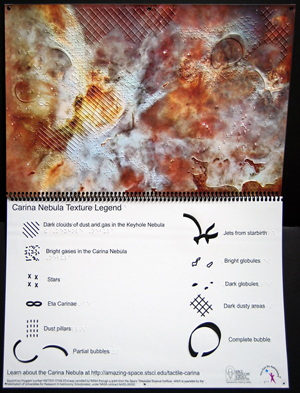 Tactile Carina Nebula Display