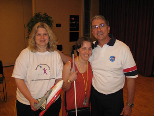 Noreen Grice, Chelsea Cook and Astronaut Thomas