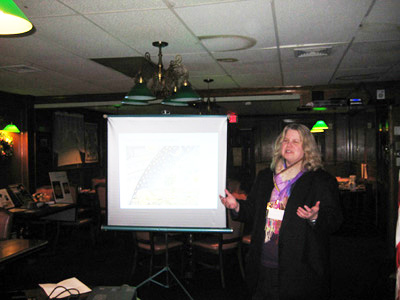 Noreen Talking at Lions Club with Screen
