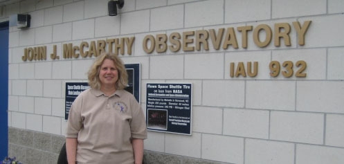 Noreen Outside McCarthy Observatory