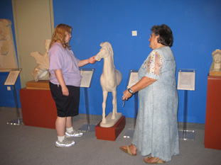 Noreen visited the Tactual Museum