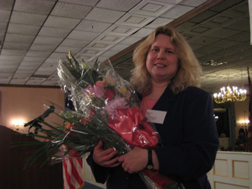Noreen receives flowers